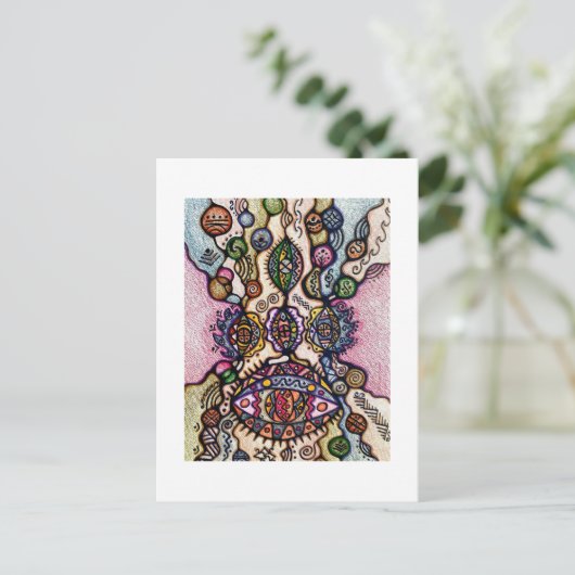 Briefkaart (Staand voorkant)