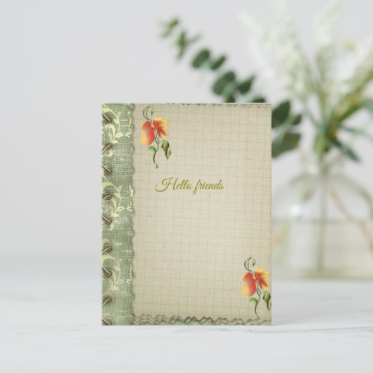 Briefkaart (Staand voorkant)