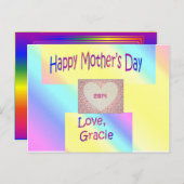 BRIEFKAART 14.05.03.07.01.MOEDERDAG (Voorkant / Achterkant)