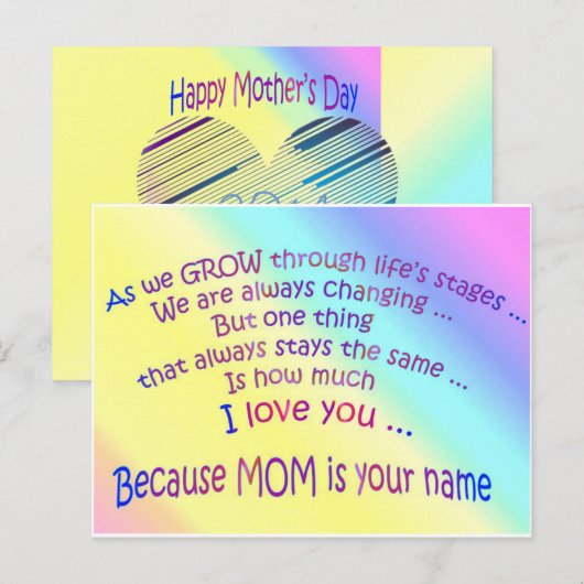 BRIEFKAART 14.05.03.16.MOEDERDAG (Voorkant / Achterkant)