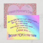 BRIEFKAART 14.05.05.2.MOEDERDAG (Voorkant / Achterkant)