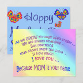 BRIEFKAART 14.05.06.19.MOEDERDAG (Voorkant / Achterkant)