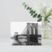 briefkaart 1900 East River Bridge NYC (Staand voorkant)