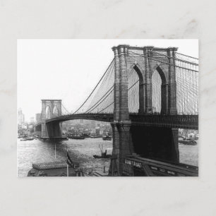 briefkaart 1900 East River Bridge NYC