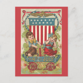  Briefkaart 1909 Vierde van de Vierde van de Vierd