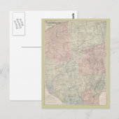 Briefkaart 1912 Kaart van de Adirondacks (Voorkant / Achterkant)