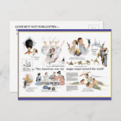 Briefkaart - 1956 PanAmerican Airways magazine ad. (Voorkant / Achterkant)