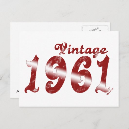  Briefkaart 1961 (Voorkant / Achterkant)