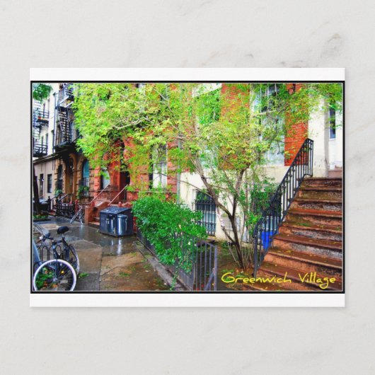 Briefkaart 1 - Greenwich Village, NYC (Voorkant)