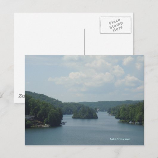 Briefkaart 1 van het meer van Arrowiad (Voorkant / Achterkant)