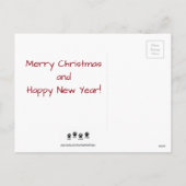 Briefkaart 1 van Kerstmis van het puppy (Achterkant)