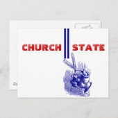 Briefkaart 1e wijziging - Scheiding van kerk en st (Voorkant / Achterkant)