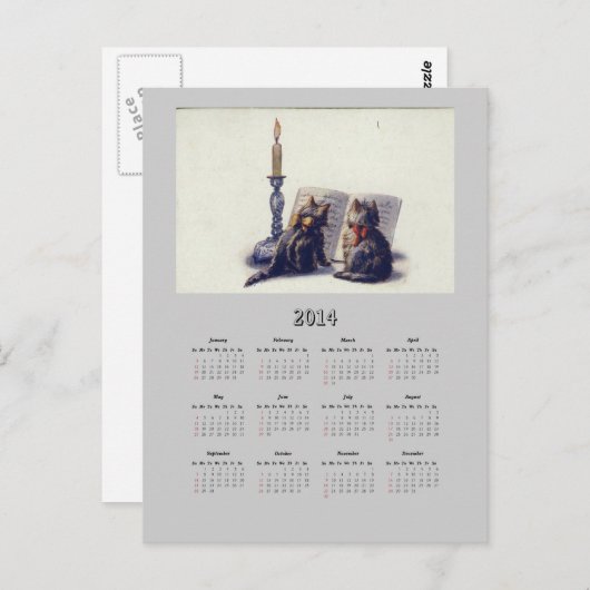  Briefkaart 2014-agenda (Voorkant / Achterkant)