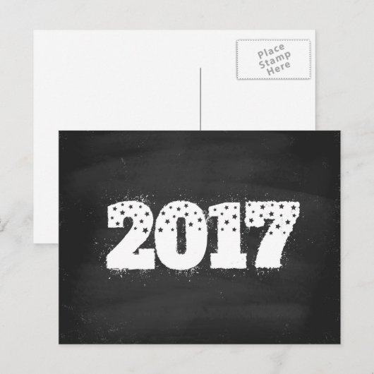 Briefkaart 2017 op karton (Voorkant / Achterkant)