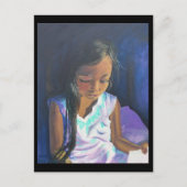 Briefkaart 2 september: Girl Reading BRENNAN CENTE (Voorkant)