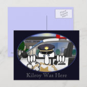 Briefkaart 2 van de politie Kilroy (Voorkant / Achterkant)