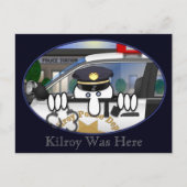 Briefkaart 2 van de politie Kilroy (Voorkant)