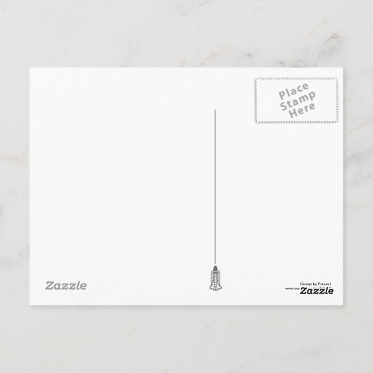 Briefkaart 2 van de Space Shuttle (Achterkant)