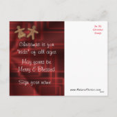 Briefkaart 2 van Kerstmis van de geit Kinder - kan (Achterkant)