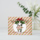 Briefkaart… 2 van Kerstmis van ons Feestdagenkaart (Staand voorkant)