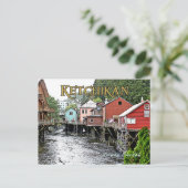 Briefkaart 2 van Ketchikan (Staand voorkant)