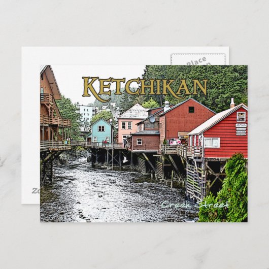 Briefkaart 2 van Ketchikan (Voorkant / Achterkant)
