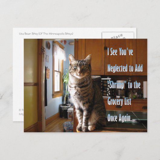 Briefkaart 2 van Liza Bean Bitey (TM) (Voorkant / Achterkant)