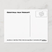 Briefkaart 2 van Vermont (Achterkant)