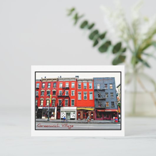 Briefkaart 3 - Greenwich Village, NYC (Staand voorkant)