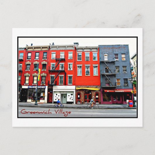 Briefkaart 3 - Greenwich Village, NYC (Voorkant)