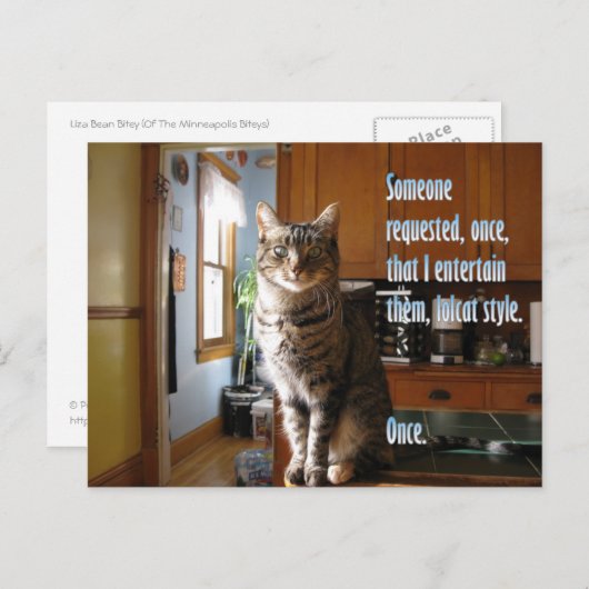 Briefkaart 3 van Liza Bean Bitey (TM) (Voorkant / Achterkant)