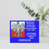 briefkaart 400e bijlage. Eerste Pools - Gepersonal (Staand voorkant)