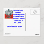 briefkaart 400e bijlage. Eerste Pools - Gepersonal (Achterkant)