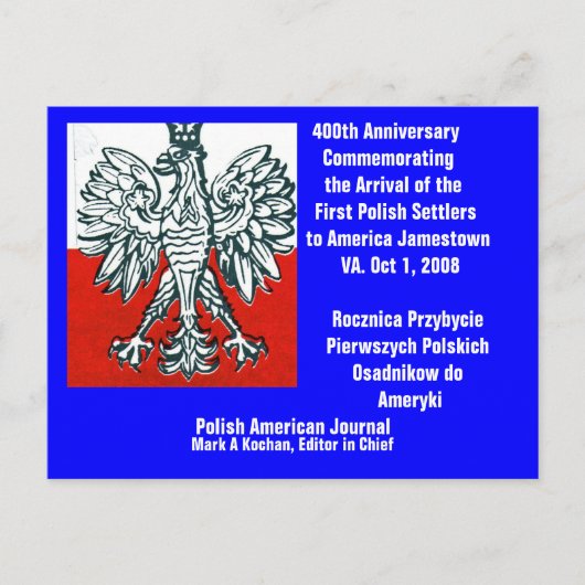 briefkaart 400e bijlage. Eerste Pools - Gepersonal (Voorkant)