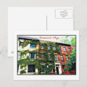 Briefkaart 4 - Greenwich Village, NYC (Voorkant / Achterkant)