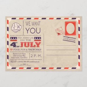  Briefkaart 4 juli Uitnodiging