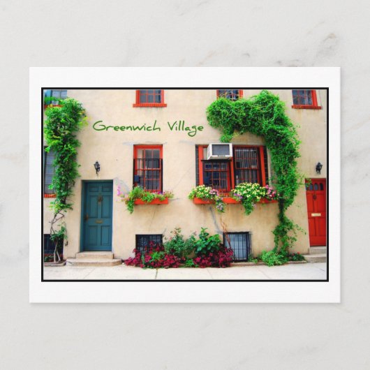 Briefkaart 6 - Greenwich Village, NYC (Voorkant)