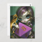 briefkaart "8 sided dice" (Voorkant / Achterkant)