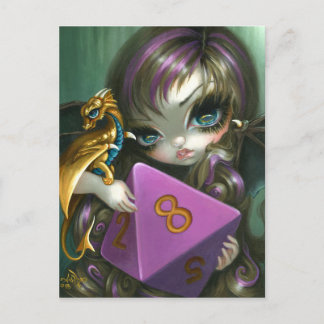 briefkaart "8 sided dice"