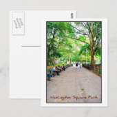 Briefkaart 9 - Washington Square Park, NYC (Voorkant / Achterkant)