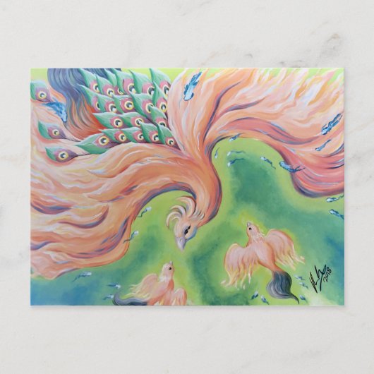 briefkaart "A Moeder's Warmth" Moederdag (Voorkant)