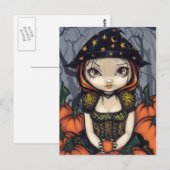 briefkaart "A Pumpkin Gift" (Voorkant / Achterkant)
