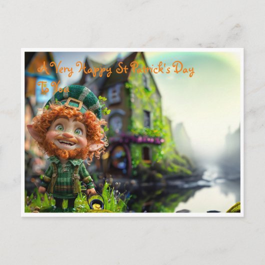 Briefkaart A Saint Patrick's Day (Voorkant)