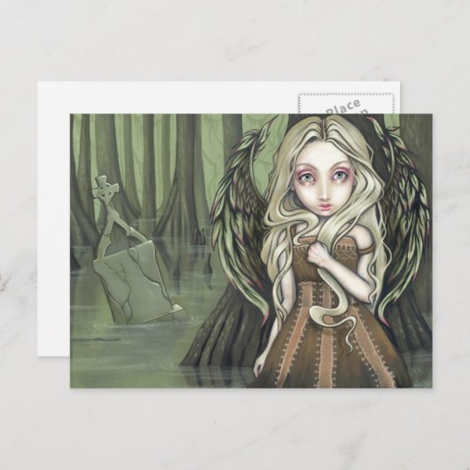 briefkaart "A Tomb in the Swamp" (Voorkant / Achterkant)