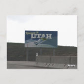 Briefkaart aan de grens tussen Arizona en Utah (Achterkant)