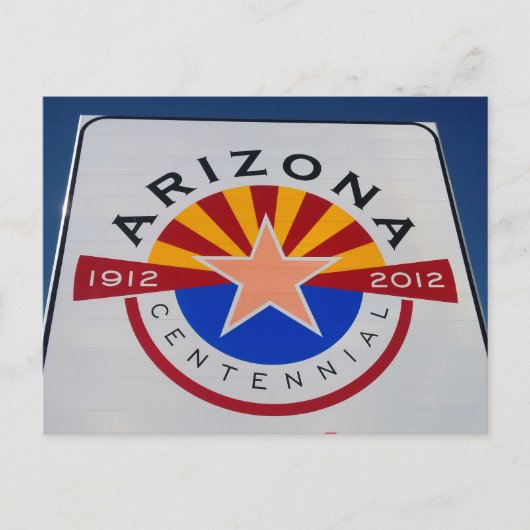 Briefkaart aan de grens tussen Arizona en Utah (Voorkant)