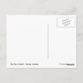 Briefkaart aan de kust van Kauai na Pali (Achterkant)