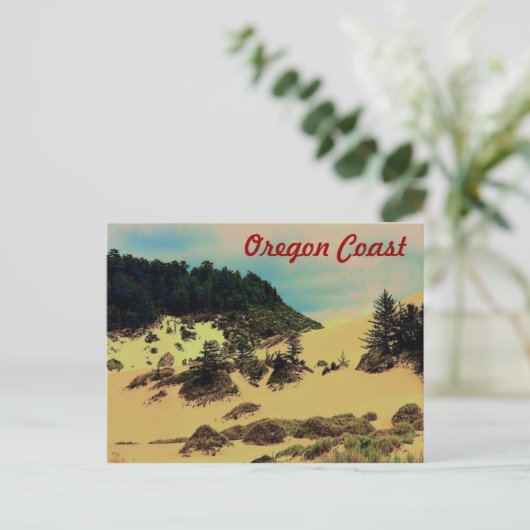 Briefkaart aan de oregonkust (Dunes) (Staand voorkant)