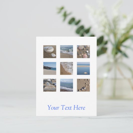 Briefkaart aan de zeezijde (Staand voorkant)