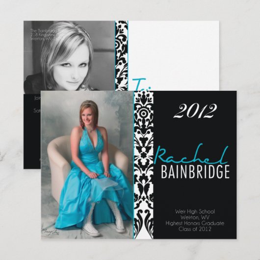 Briefkaart Aangepaste bestellingsgraad (Voorkant / Achterkant)